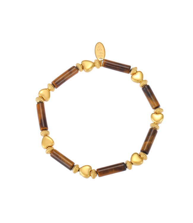 By Shir Armband luxe Cielo Tijgeroog
