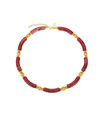 By Shir Luxus-Kette Ägypten Weinrot