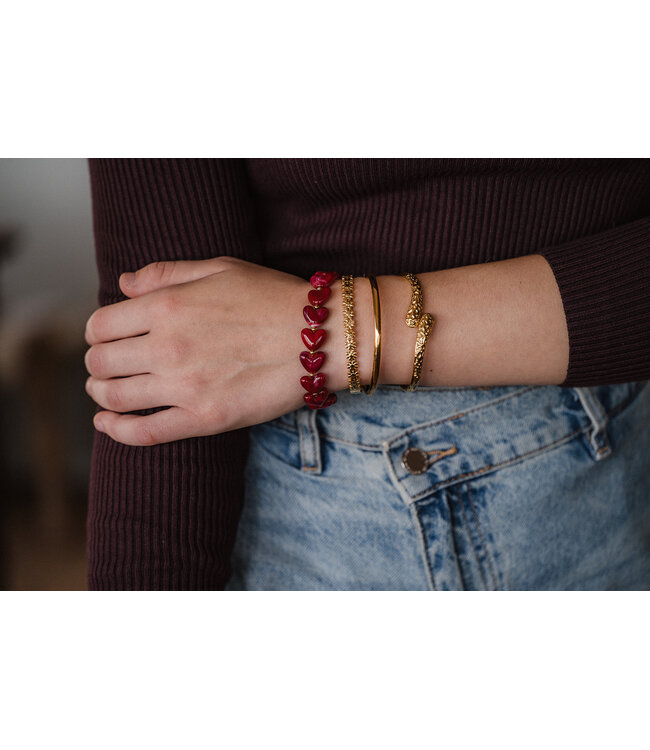 By Shir Armband luxe bangle kleine bloemen