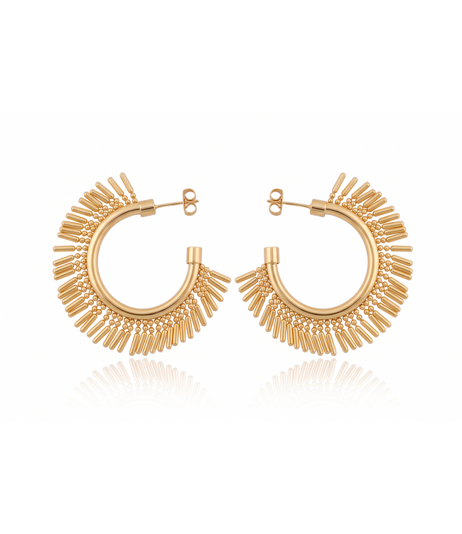 By Shir Luxury Spike Earrings