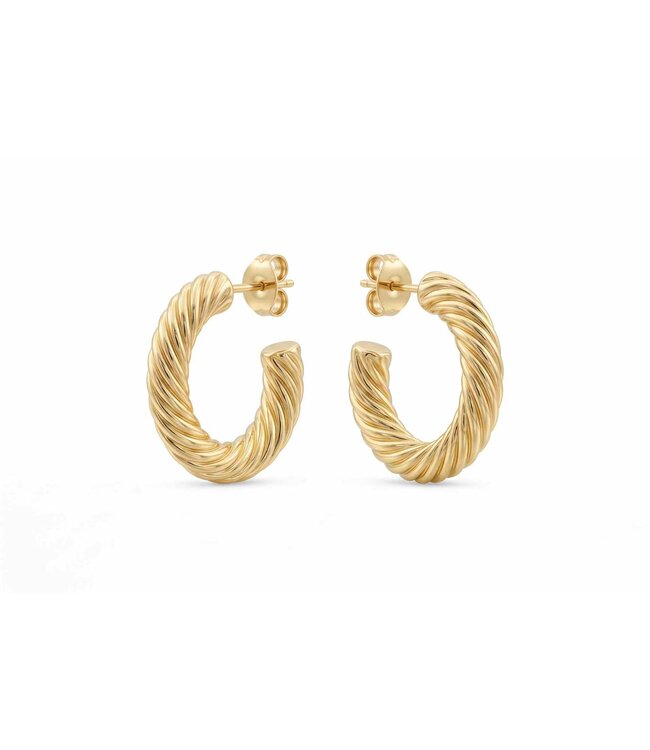 By Shir Oorbellen klein Twist hoop