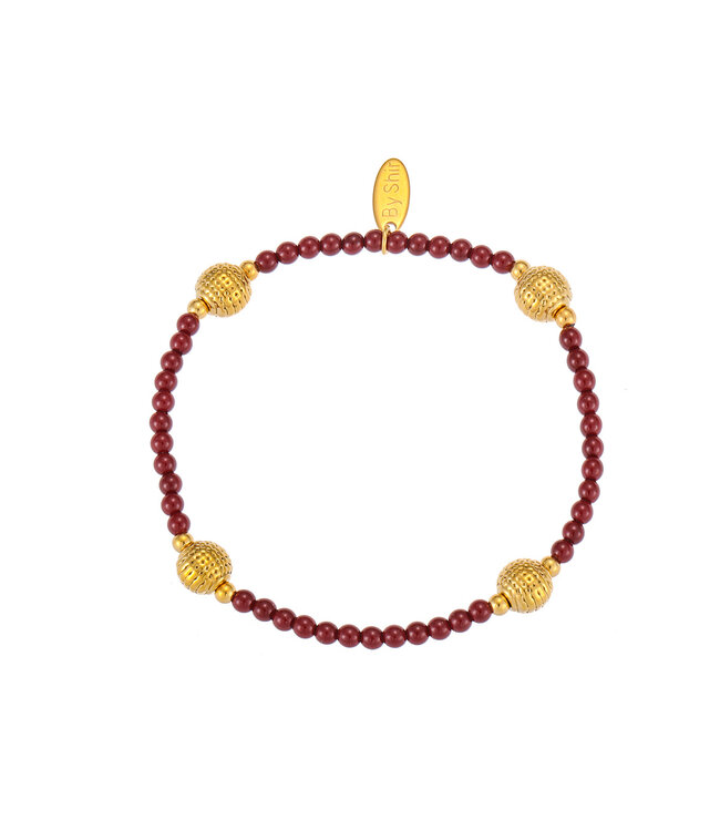 By Shir Bracelet beads Disco Burgundy
