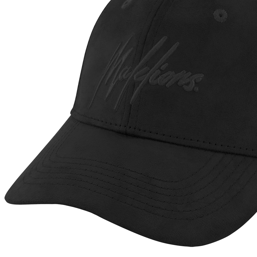 black suede cap