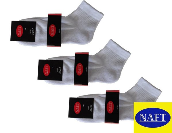 Naft Naft 3 paar korte sport sokken met badstof zool Naft Naft 3 paar korte sport sokken met badstof zool