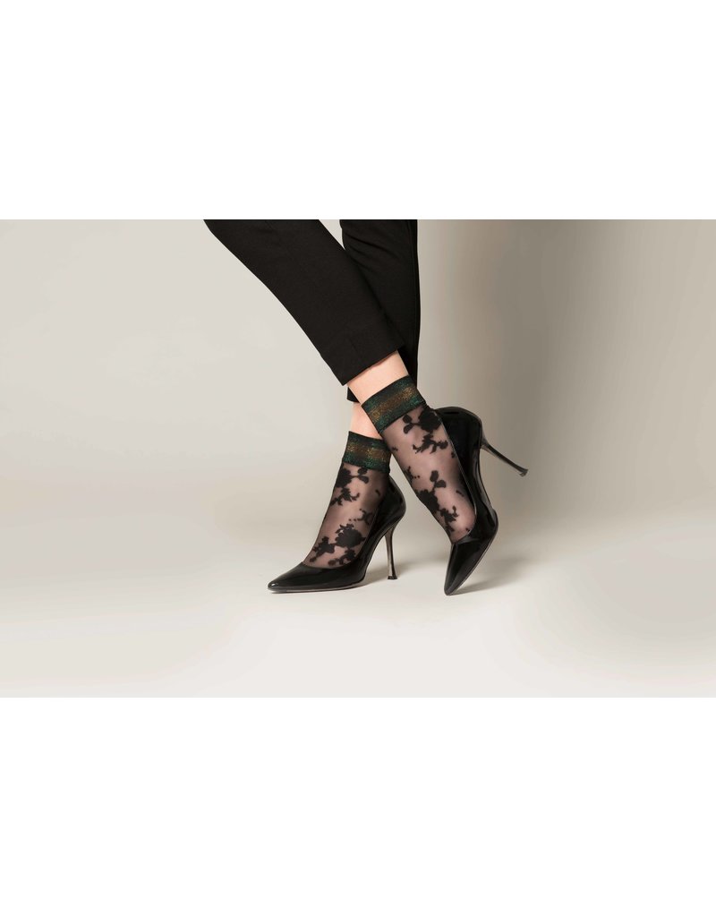 Flower Lurex sok - Socks-online.nl