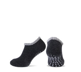 Basset Korte Wollen Huissokken met ABS - Antislip zool Basset Korte Wollen Huissokken met ABS - Antislip zool