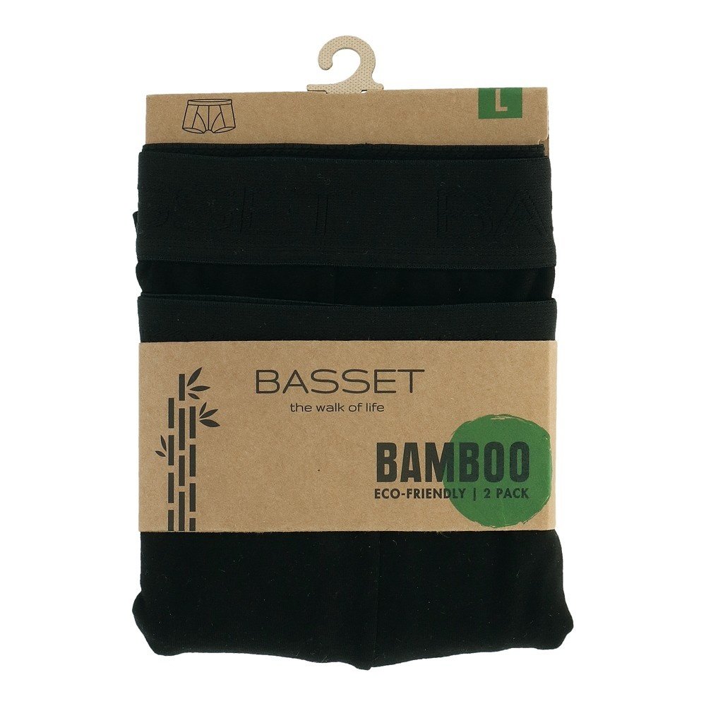 Basset 2-Pack Boxershorts van Eco-Bamboo - 3 Kleuren Beschikbaar