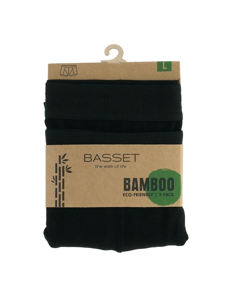 Basset 2-Pack Boxershorts van Eco-Bamboo - 3 Kleuren Beschikbaar