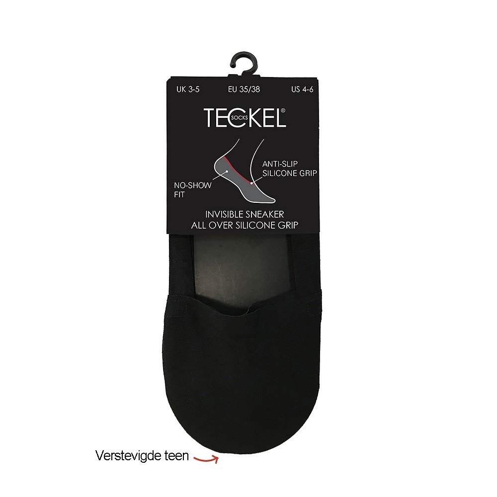Teckel Invisible sneaker met silicone rondom en verstevigd teenstuk