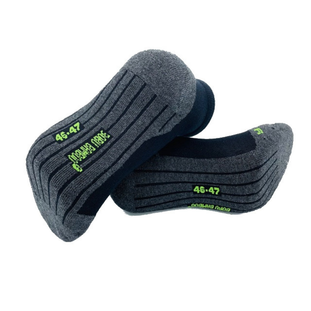 Boru Bamboo Boru Biker Bamboo Korte Wandelsokken met Badstof zool