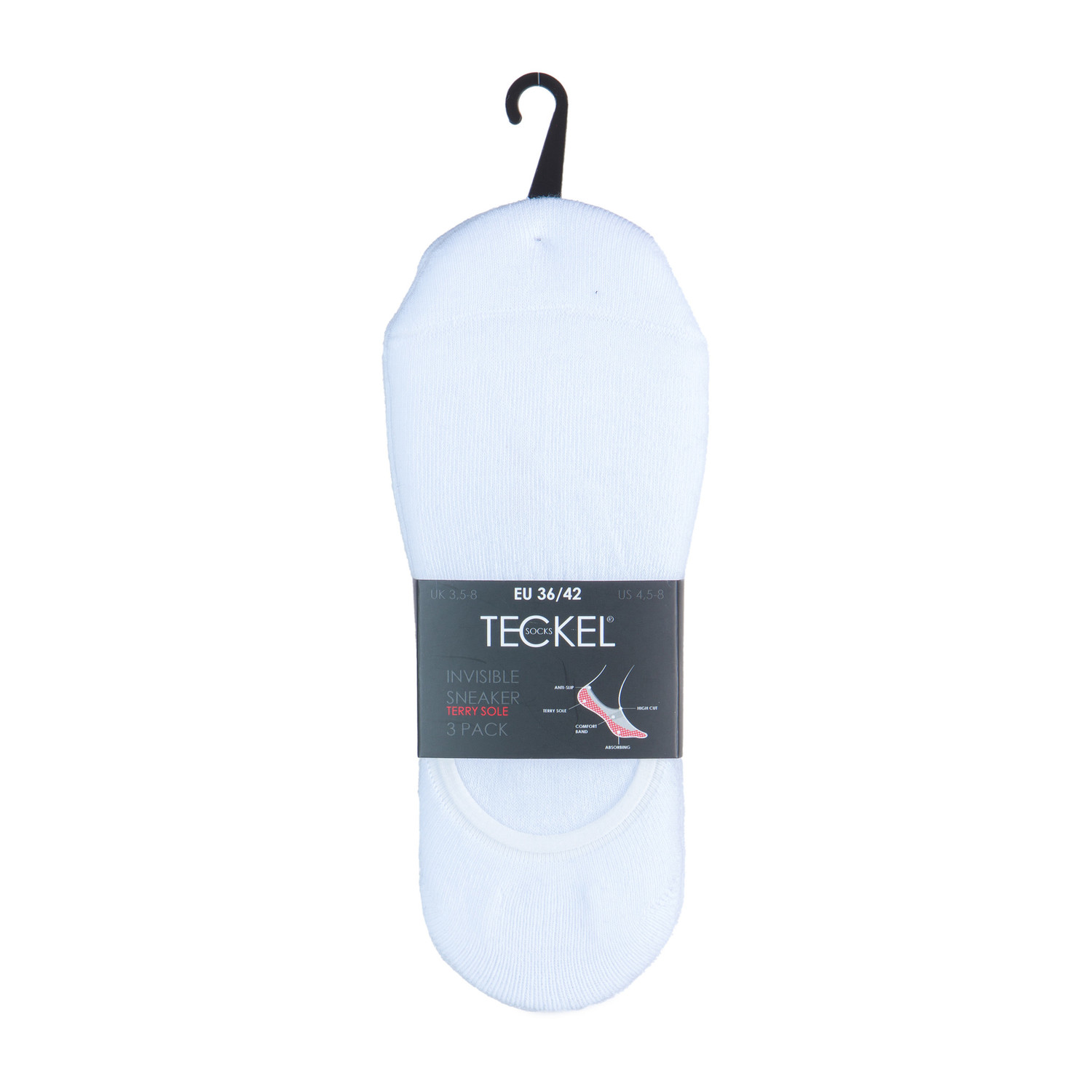 3-Paar Invisible Sneaker Sokken - Socks-online.nl