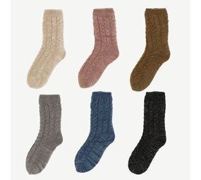 Basset Homesocks met Chenille  - Lang Basset Homesocks met Chenille  - Lang