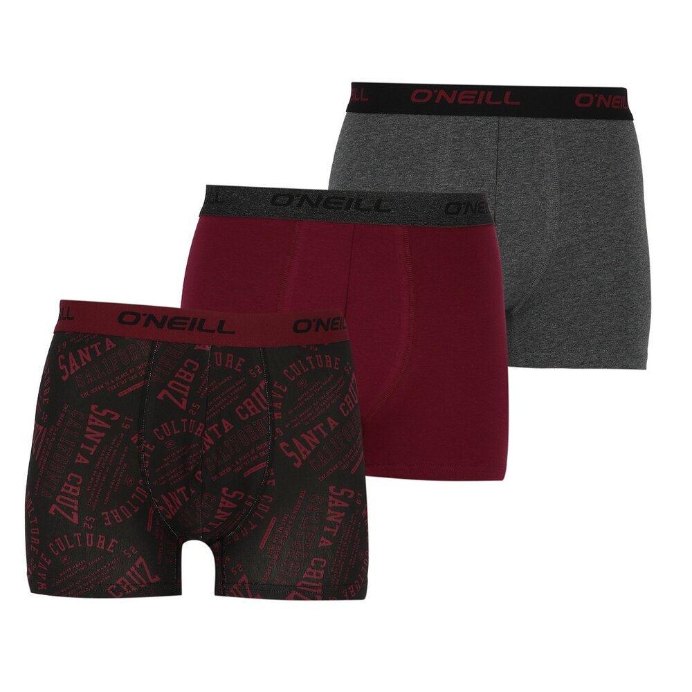 O'Neill 3-Pack Heren boxershorts van O'Neill - Allover & Plain O'Neill 3-Pack Heren boxershorts van O'Neill - Allover & Plain