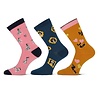 Teckel 3-Paar Dames Sokken met Hondjes (Limited Edition) Teckel 3-Paar Dames Sokken met Hondjes (Limited Edition)