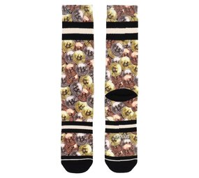 Xpooos XPOOOS Sokken Thema: Bitcoin