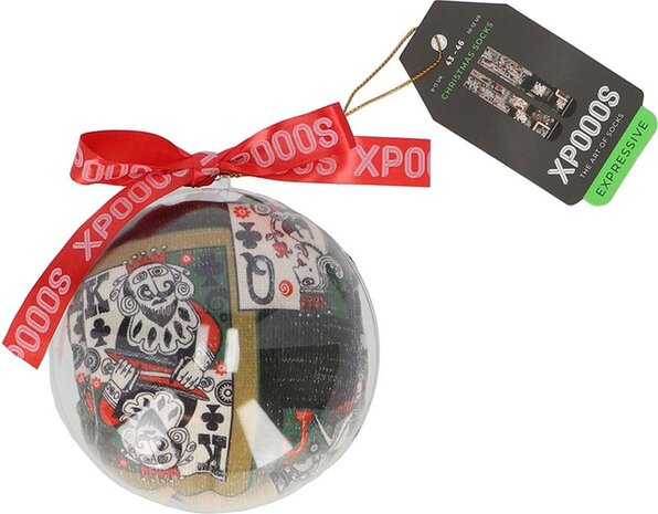 Xpooos XPOOOS Kerstbal met sokken - Deck of Cards Xpooos XPOOOS Kerstbal met sokken - Deck of Cards