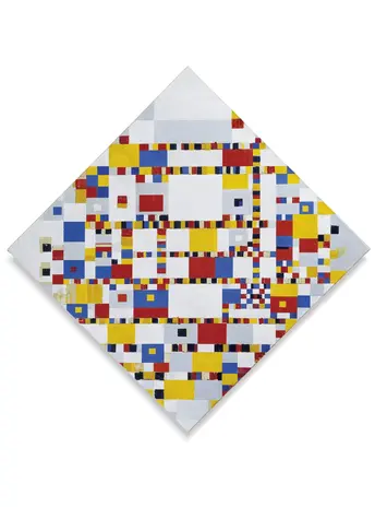 Kunstsokken Piet Mondriaan - Victory Boogie Woogie