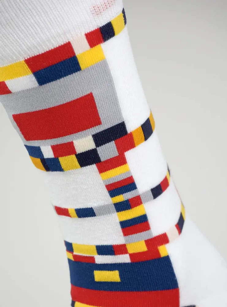 Kunstsokken Piet Mondriaan - Victory Boogie Woogie