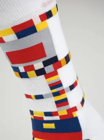 Kunstsokken Piet Mondriaan - Victory Boogie Woogie
