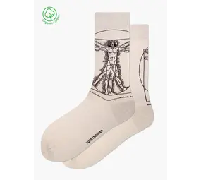 Kunstsokken Leonardo Da Vinci - Vitruvian man Kunstsokken Leonardo Da Vinci - Vitruvian man