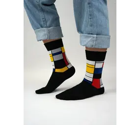 Kunstsokken Compositie A - ﻿Piet Mondriaan