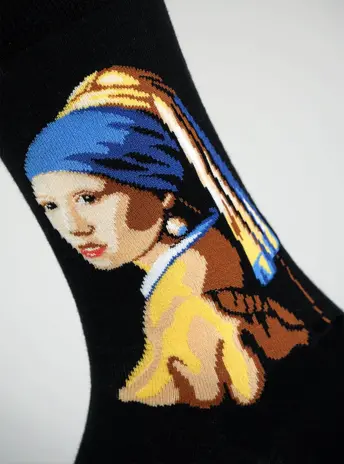 Kunstsokken Meisje met de Parel - Piet Mondriaan Kunstsokken Meisje met de Parel - Piet Mondriaan