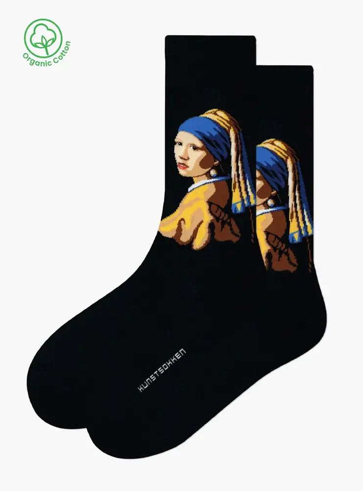 Kunstsokken Meisje met de Parel - Piet Mondriaan Kunstsokken Meisje met de Parel - Piet Mondriaan