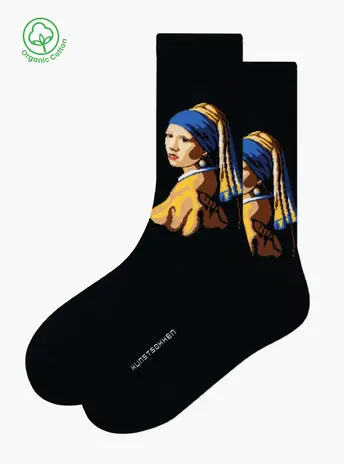 Kunstsokken Meisje met de Parel - Piet Mondriaan Kunstsokken Meisje met de Parel - Piet Mondriaan