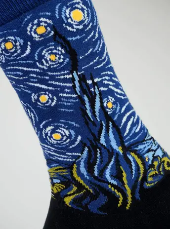 Kunstsokken De Sterrennacht - Vincent van Gogh - Maat 41/46