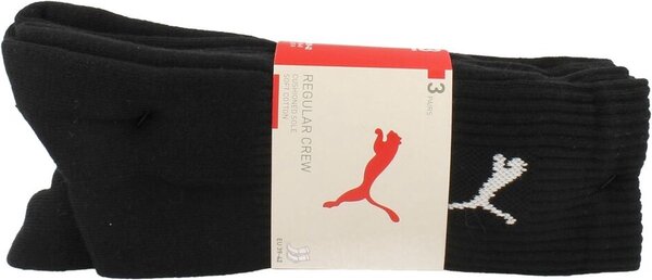 Puma 3 Paar Puma Regular Sport Sokken  badstof zool