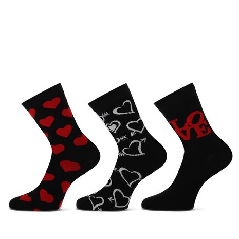 Teckel 3-Paar Dames Sokken -Love Ladies- Limited Edition Teckel 3-Paar Dames Sokken -Love Ladies- Limited Edition