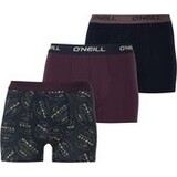 O'Neill O'Neill 3-pack zwart /paars boxershorts