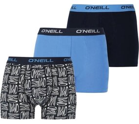 O'Neill O'Neill 3-pack zwart blauw wit boxershorts O'Neill O'Neill 3-pack zwart blauw wit boxershorts