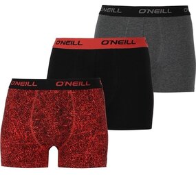 O'Neill O'Neill 3-pack Frozen Wave &Plain  boxershorts    - O'Neill O'Neill 3-pack Frozen Wave &Plain  boxershorts    -