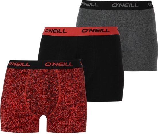 O'Neill O'Neill Frozen Wave & plain  3-pack boxershorts
