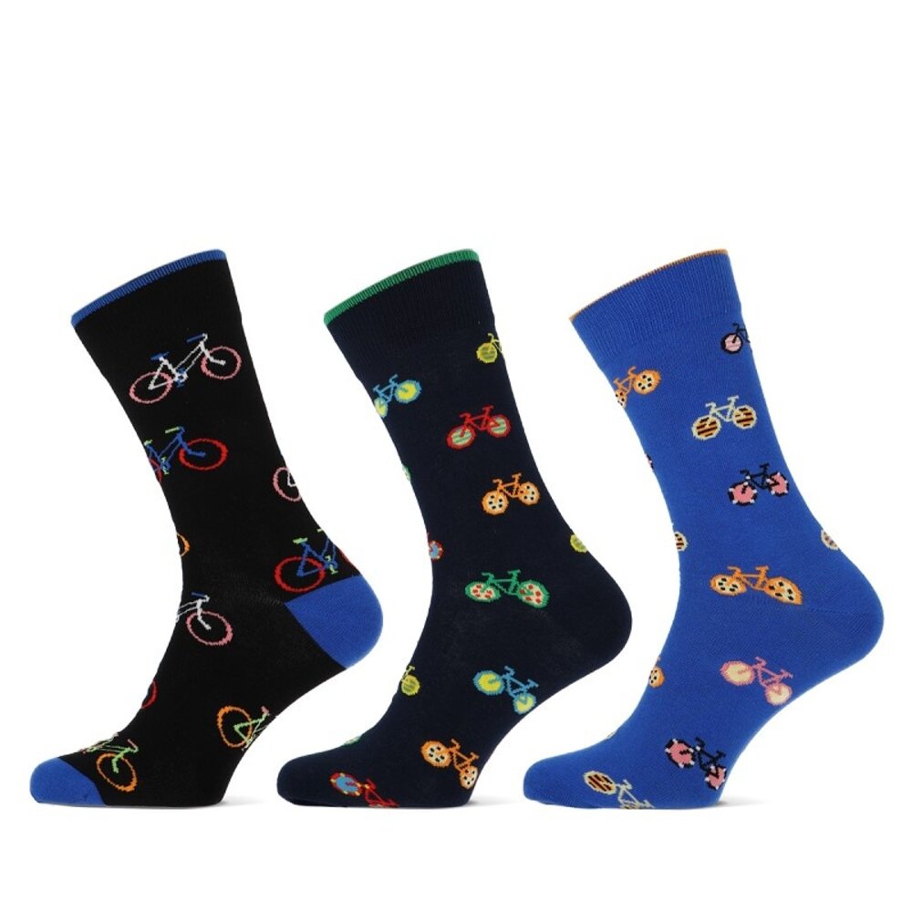 Teckel 3-Paar Heren Sokken - Bikes Teckel 3-Paar Heren Sokken - Bikes