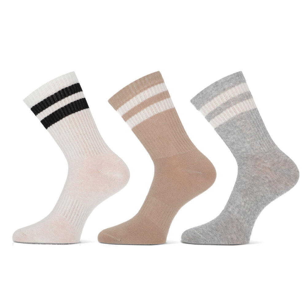 Teckel 3-Paar Dames Sokken  streep Teckel 3-Paar Dames Sokken  streep