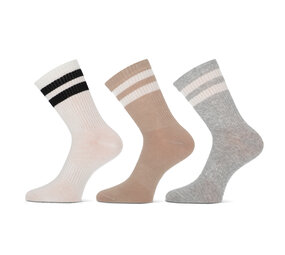 Teckel 3-Paar Dames Sokken   streep Teckel 3-Paar Dames Sokken   streep