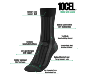 10Cel Werksokken Met Tencel