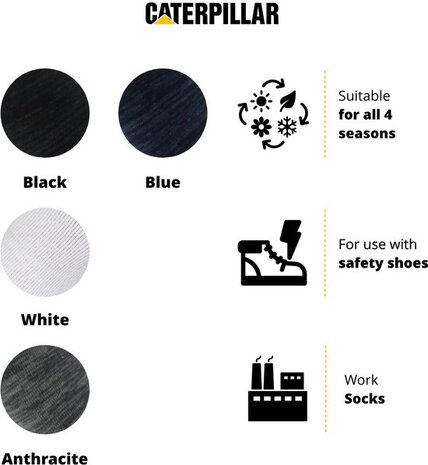 Caterpillar - Cat CAT 3-Paar Premium Werksokken - Caterpillar
