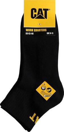 Caterpillar - Cat CAT Work quarters – Korte Werksokken (3‑paar) Caterpillar - Cat CAT Work quarters – Korte Werksokken (3‑paar)