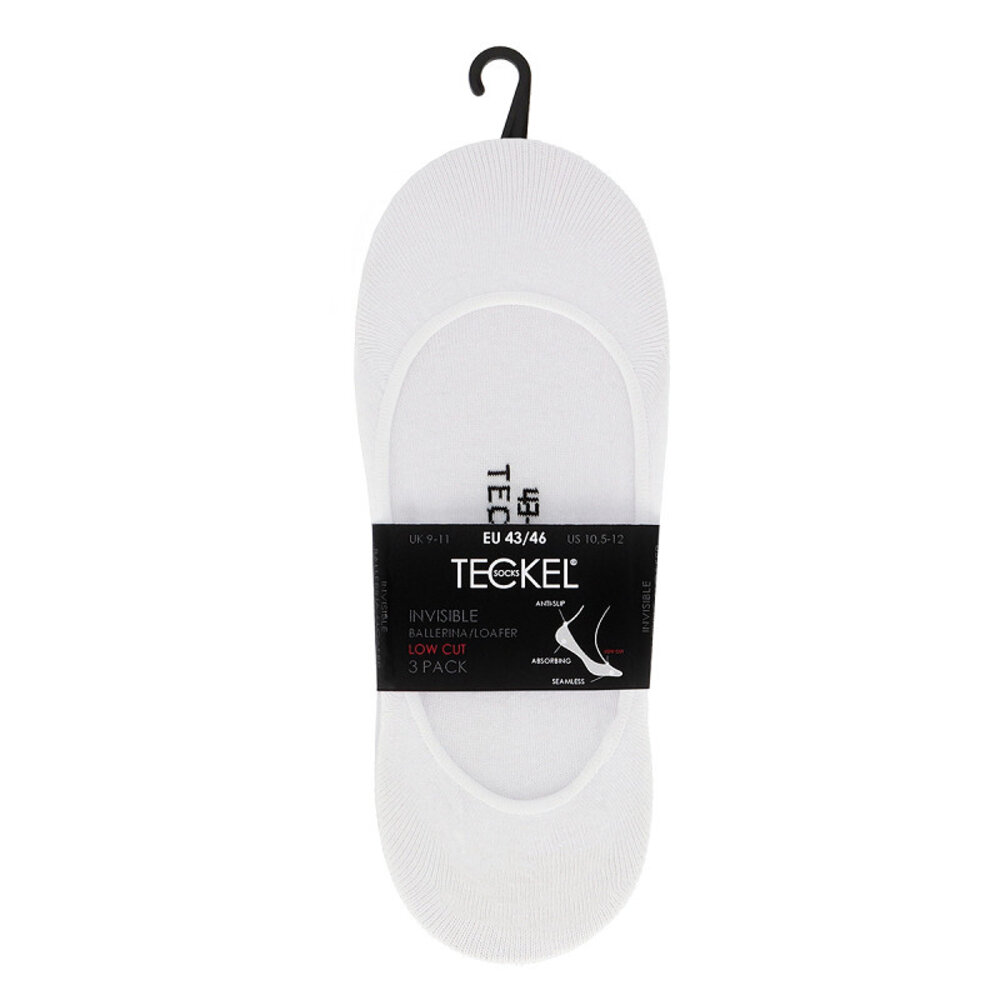 Teckel Teckel Invisible Footies Ballerina – 3‑Pack – Unisex – Voor Instappers