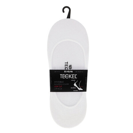 Teckel Teckel Invisible Footies Ballerina – 3‑Pack – Unisex – Voor Instappers