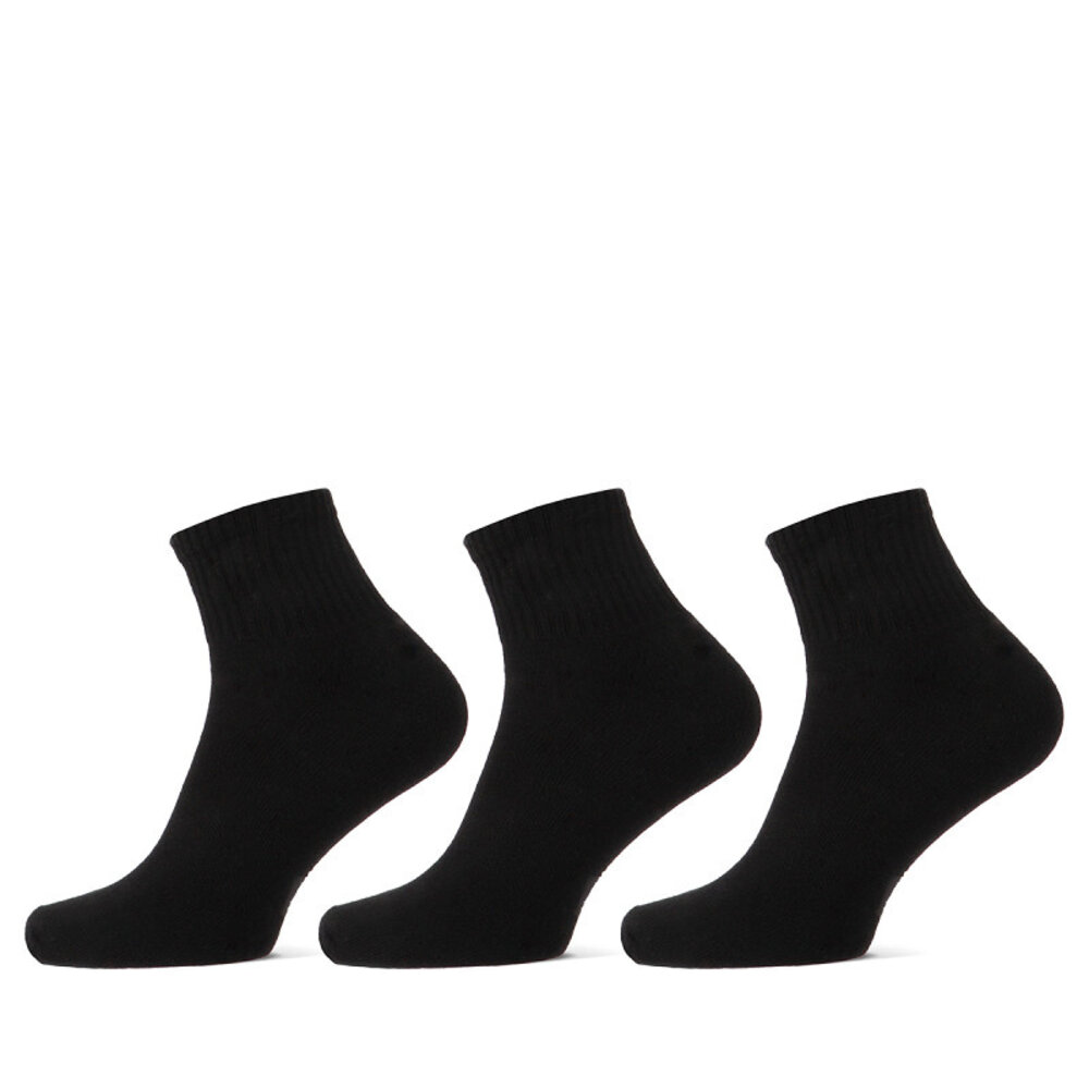 Teckel Teckel Unisex Short Socks Terry Sole – 3‑Pack – Comfortabele Badstof Zool