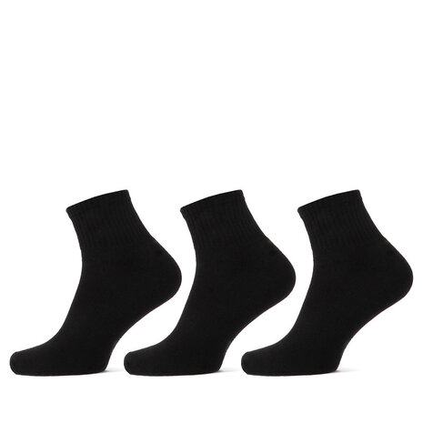 Teckel Teckel Unisex Short Socks Terry Sole – 3‑Pack – Comfortabele Badstof Zool