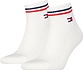 Unisex Quarter Socks Zwart of Wit – Vintage Look – 2‑Pack