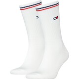 Tommy Hilfiger Lifestyle Crew Sokken – Unisex Zwart of Wit – 2‑Pack