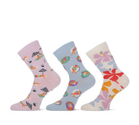 Teckel 3-Paar Dames Sokken  socks summer