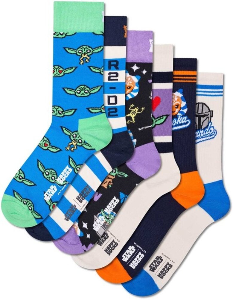 Happy Socks STAR WARS™ The Mandalorian 6‑Pack Gift Set – Herensokken
