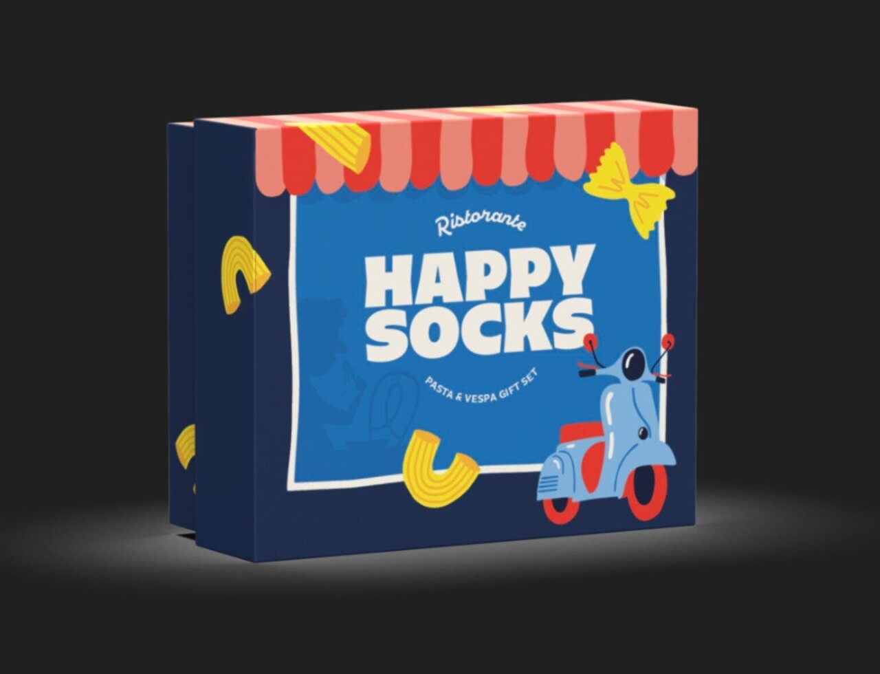 Happy Socks Pasta Scooter - Giftbox Happy Socks Pasta Scooter - Giftbox